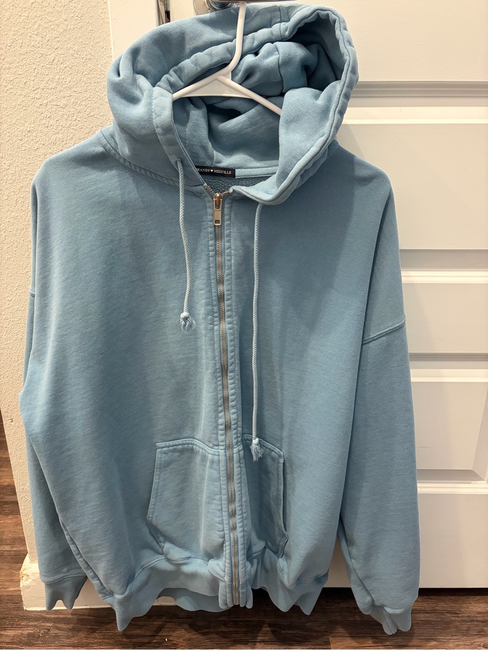 Brandy Melville Christy Hoodie in Light Blue